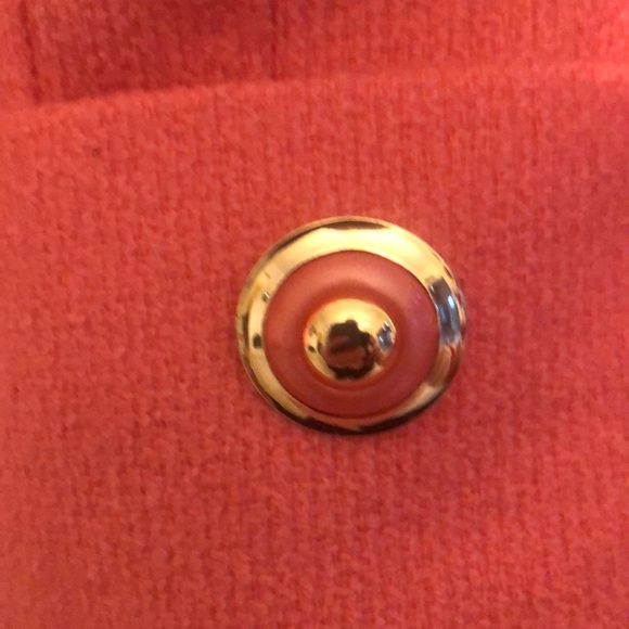 Vintage Neiman Marcus soft orange blazer, size 12 with orange/gold buttons. - Picture 3 of 4